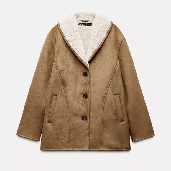 Zara Women's Mid Length Double-Faced Coat - Picture 4 of 4